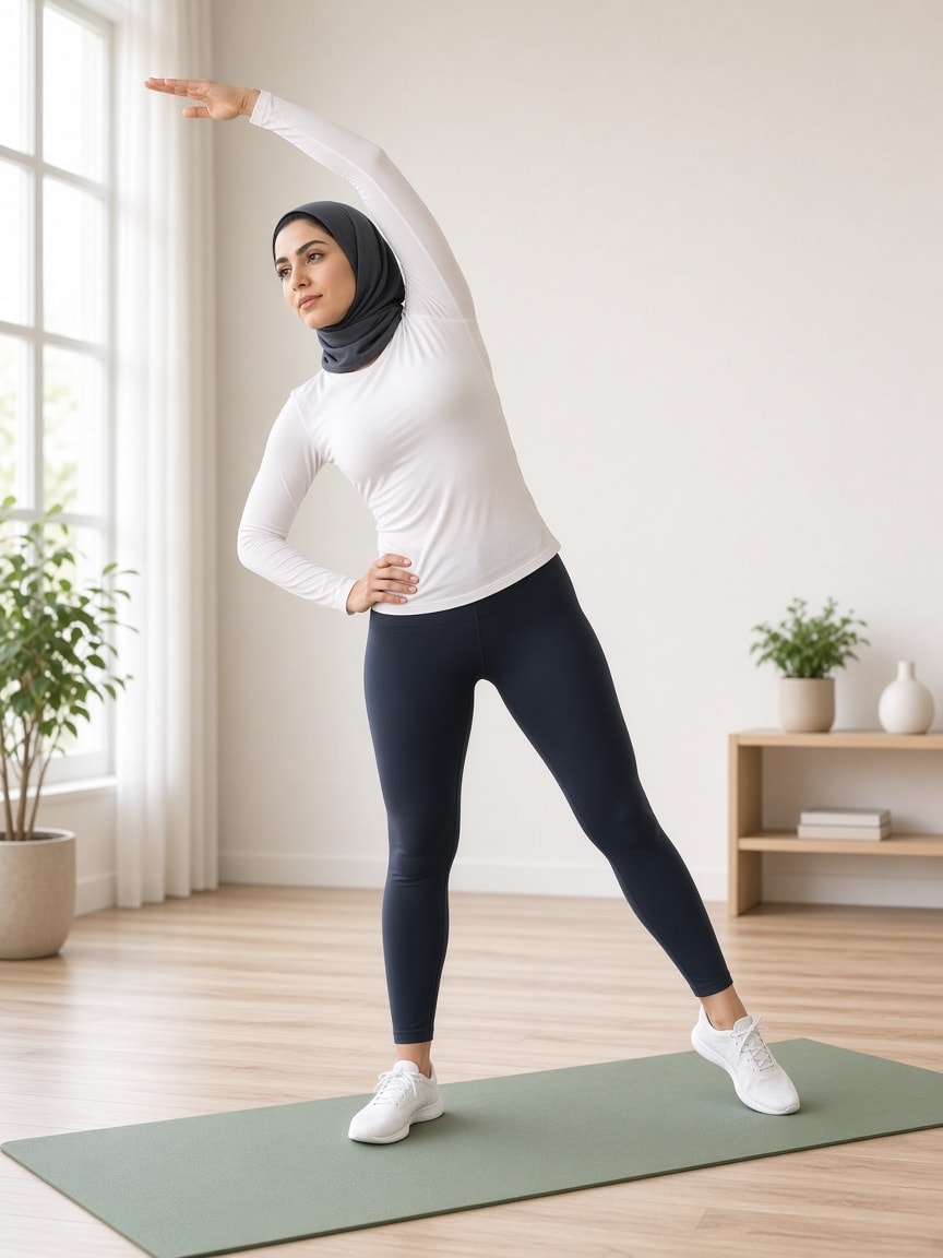 متخصص خانم در حال همراهی ورزشکار
